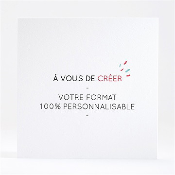 Faire-part naissance vierge 100% dorure - Dos du faire-part