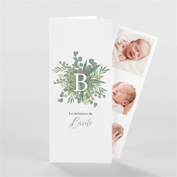 Faire-part naissance nouvelle printanière