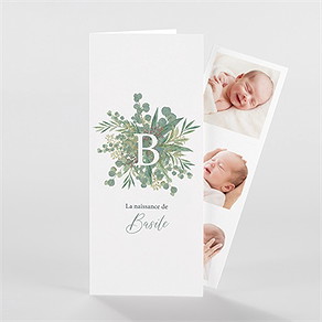 Faire-part naissance nouvelle printanière photo