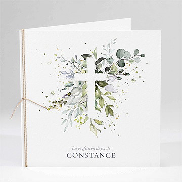 Faire-part profession de foi affirmation