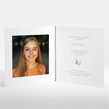 Faire-part confirmation ombrelle pliée - Intérieur du faire-part