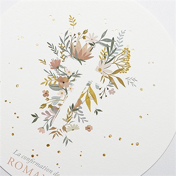 Faire-part confirmation ombrelle - Détail du faire-part