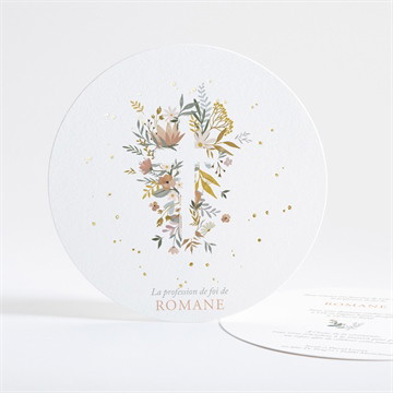 Faire-part profession de foi force étui