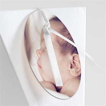 Boîte de dragées baptême glorieuse étui - Détail de la boîte