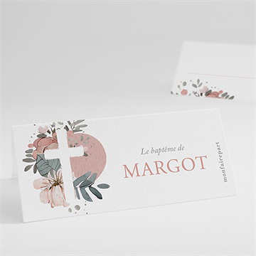 Marque-place baptême glorieuse
