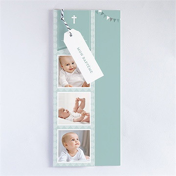 Faire-part de baptême dans la foi - Faire-part assemblé