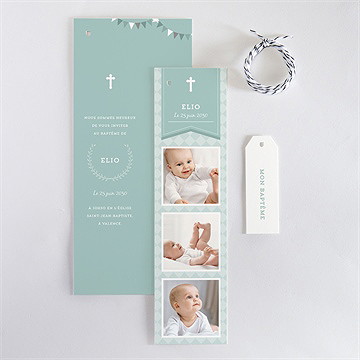 Faire-part de baptême dans la foi - Vue d'ensemble