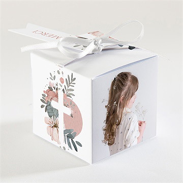 Boîte de dragées communion vraie joie - Dos de la boîte