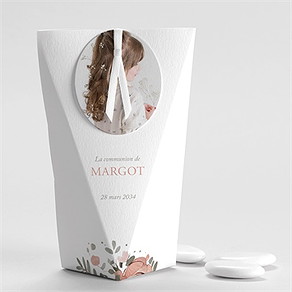 Boîte de dragées communion vraie joie étui