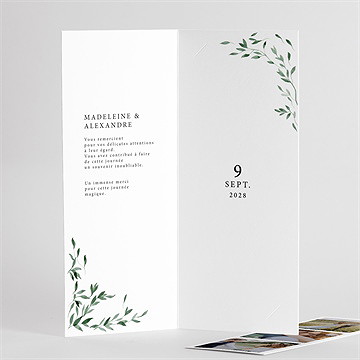 Remerciement mariage l'olivier photomaton - Détail de l'intérieur