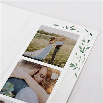 Remerciement mariage l'olivier photomaton - Détail du faire-part