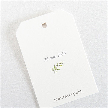 Etiquette baptême en lumière - Dos de l'étiquette