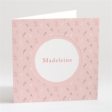 Carte pliée gaufrage