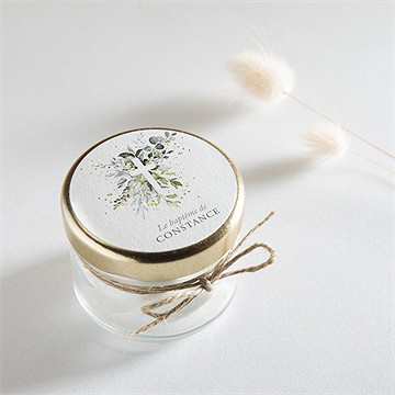 Sticker baptême en lumière - Mise en situation