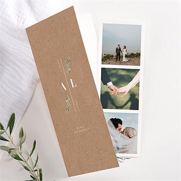 Remerciement mariage let our love grow ! photomaton