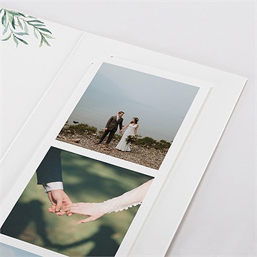 Remerciement mariage let our love grow ! photomaton - Détail du faire-part