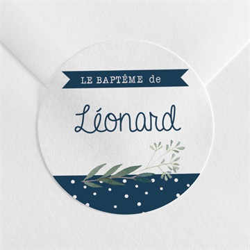 Sticker baptême motifs et autres pois
