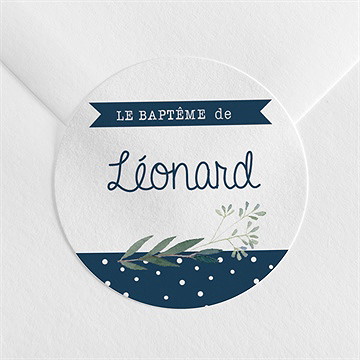 Sticker baptême motifs et autres pois