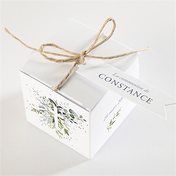 Boîte de dragées communion espérance - Dessus de la boîte