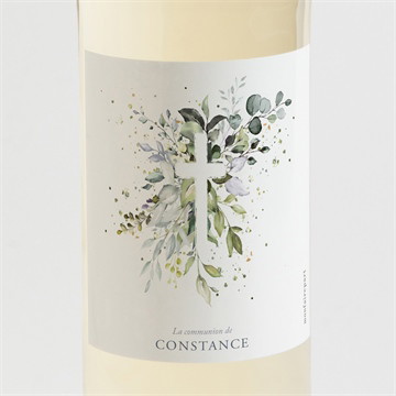 Etiquette de bouteille communion espérance étiquette