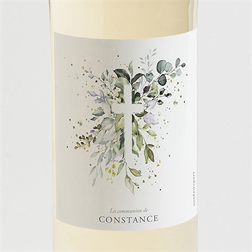Etiquette de bouteille communion espérance
