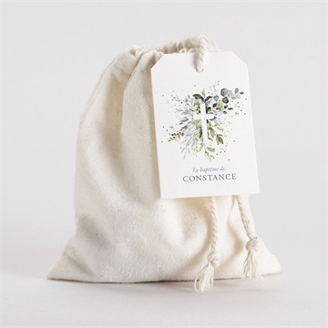 Pochon baptême en lumière 2 volets