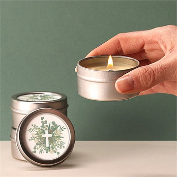 Bougie souvenir a sa mémoire - Bougie allumée