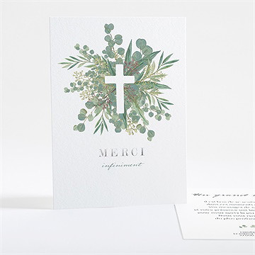 Remerciement décès a sa mémoire dorure