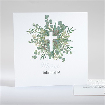 Remerciement décès a sa mémoire gaufrage