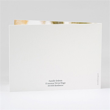 Remerciement décès a sa mémoire - Dos du remerciement