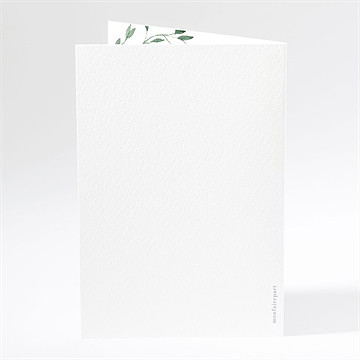 Menu communion belle simplicité plié - Dos du menu