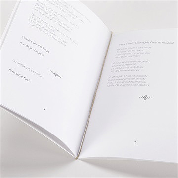 Livret de messe baptême belle journée - Mise en situation