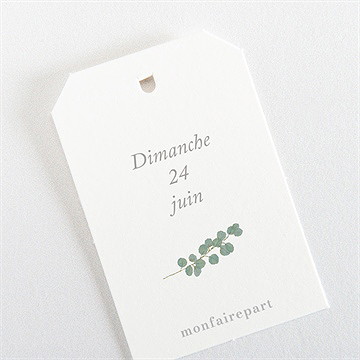 Etiquette baptême belle journée - Dos de l'étiquette