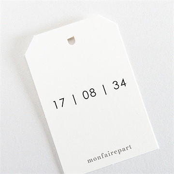 Etiquette mariage liés - Dos de l'étiquette