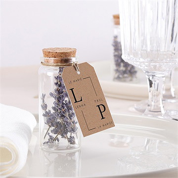 Mignonette mariage liés étiquette - Mise en situation