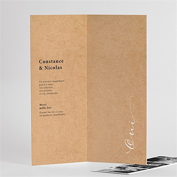 Remerciement mariage photomaton - Détail de l'intérieur