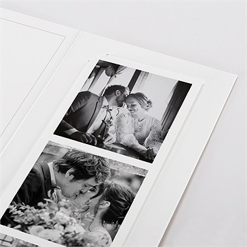 Remerciement mariage esperluette photomaton - Détail du faire-part