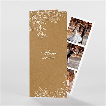 Remerciement mariage belle découverte photomaton