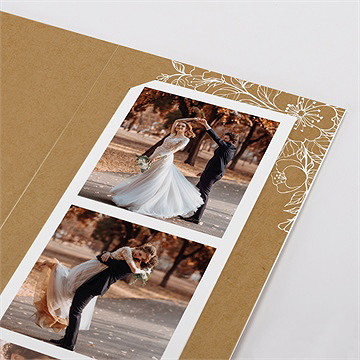 Remerciement mariage belle découverte photomaton - Détail du faire-part