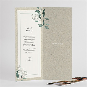 Remerciement mariage intimité photomaton - Détail de l'intérieur