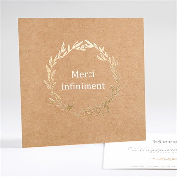 Carte dorure - carré