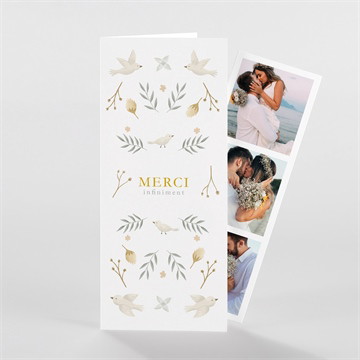 Remerciement mariage céleste