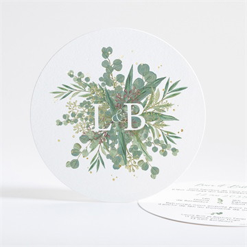 Faire-part mariage notre evidence dorure