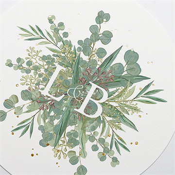 Faire-part mariage notre evidence dorure - Détail du faire-part