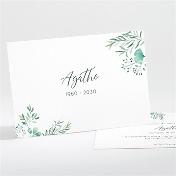 Faire-part décès destinée