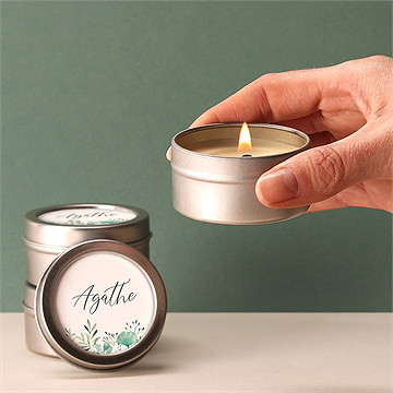 Bougie souvenir destinée - Bougie allumée