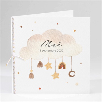 Carte pliée - carré