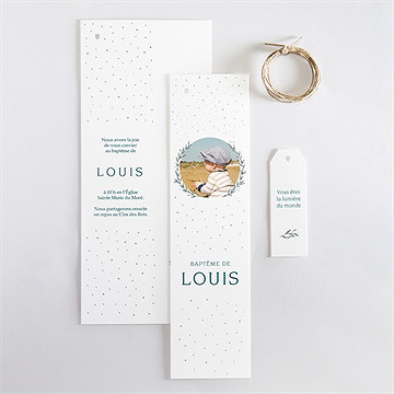 Faire-part de baptême celebrons superposition - Vue d'ensemble