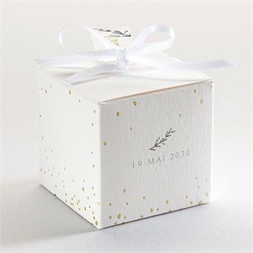 Boîte de dragées baptême celebrons - Dessus de la boîte