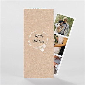 Remerciement mariage fraicheur d'été photomaton